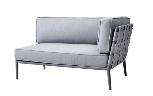 [CANE-8533-AITL---/J874] Sohvamoduuli Conic 2:n istuttava vasen, Light Grey