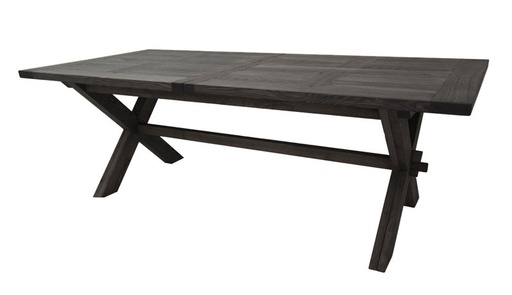 [K&K-2320F-X-14-UP-KD/A1456] Jatkettava ruokapöytä Ancona 220 x 100 cm, saarni C14