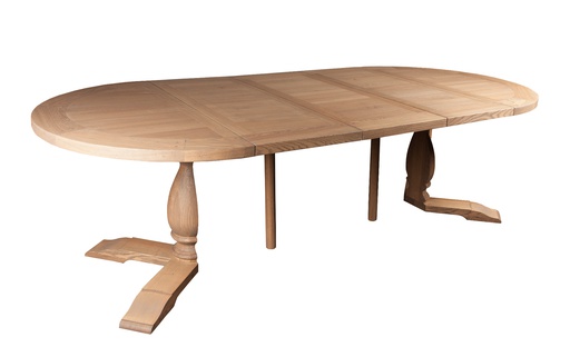 [K&K-2370F-120-20-AP/A1286] Jatkopala pyöreään Ancona ruokapöytään 120 x 45 cm, saarni C20