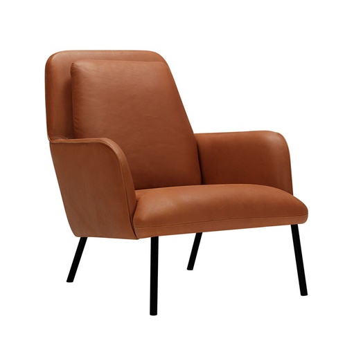 [BOS-E2497-0003-2S-2Cognac-ANIL/B1571] Nojatuoli Oliver, nahkaverhoilu, Cognac