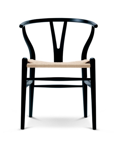 [CHS-5714413823488/B2125] Tuoli Wishbone CH-24, beech, paper cord, soft black