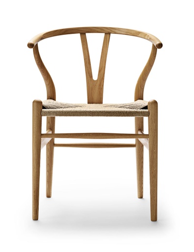 [CHS-5714413946903/B2124] Tuoli Wishbone CH-24, FSC oak, paper cord