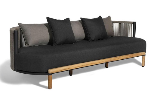 [MINDO-30025-070-481-593/J1278] Sohva Mindo 107, 3:n istuttava, Dark Grey