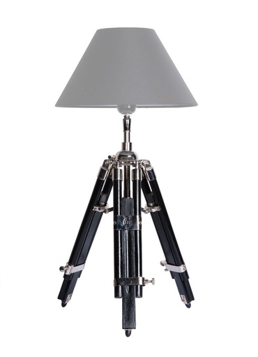 [OVE-11-LAM-7144--/H167] Tripodi pöytävalaisimen jalka, musta