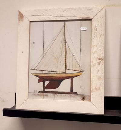 [OVE-12-49692-CARTER--/O122] Taulu, purjelaiva Carter Brown 37 x 44 cm