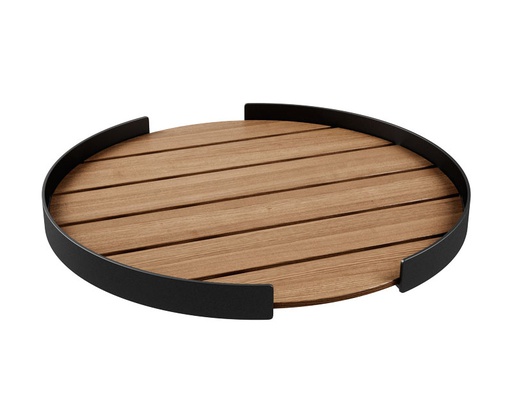 [SACKit-patio-tray-/J1186] Tarjotin Patio 51 cm, alumiini/tiikki