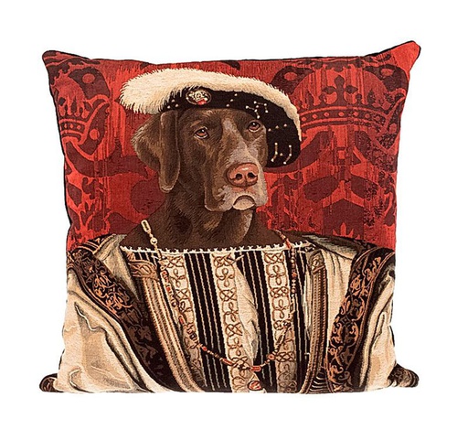 [YHDES-104-03045/M1331] Tyynynpäällinen Chien Francois le premier, 48 x 48 cm