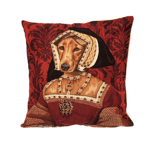 [YHDES-104-03046/M1330] Tyynynpäällinen Chien Claude de France, 48 x 48 cm