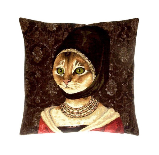 [YHDES-104-03050/M637] Tyynynpäällinen Cat with Hat A, 48 x 48 cm
