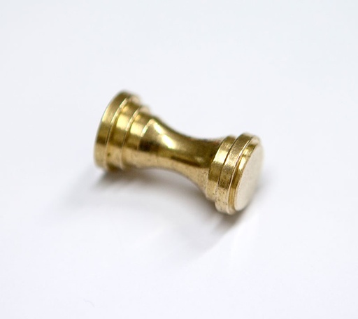 [BOK-VEDIN-MUU-MES--/P1822] Boknäs hyllyn nuppivedin, messinki